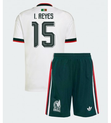 Mexico Israel Reyes #15 Udebanetrøje Børn VM 2026 Kortærmet (+ Korte bukser)